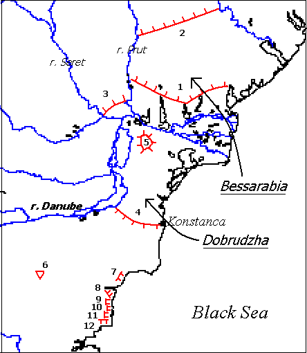 Earthen fortifications along the Lower Danube (VII-VIII cc.)