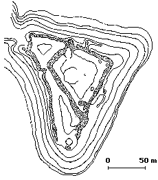 Scheme of tje Right-bank Cimljanskoe gorodishte