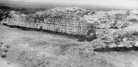 The wall of the Majackoe gorodishte
