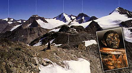 Mountain range where mummy was discovered