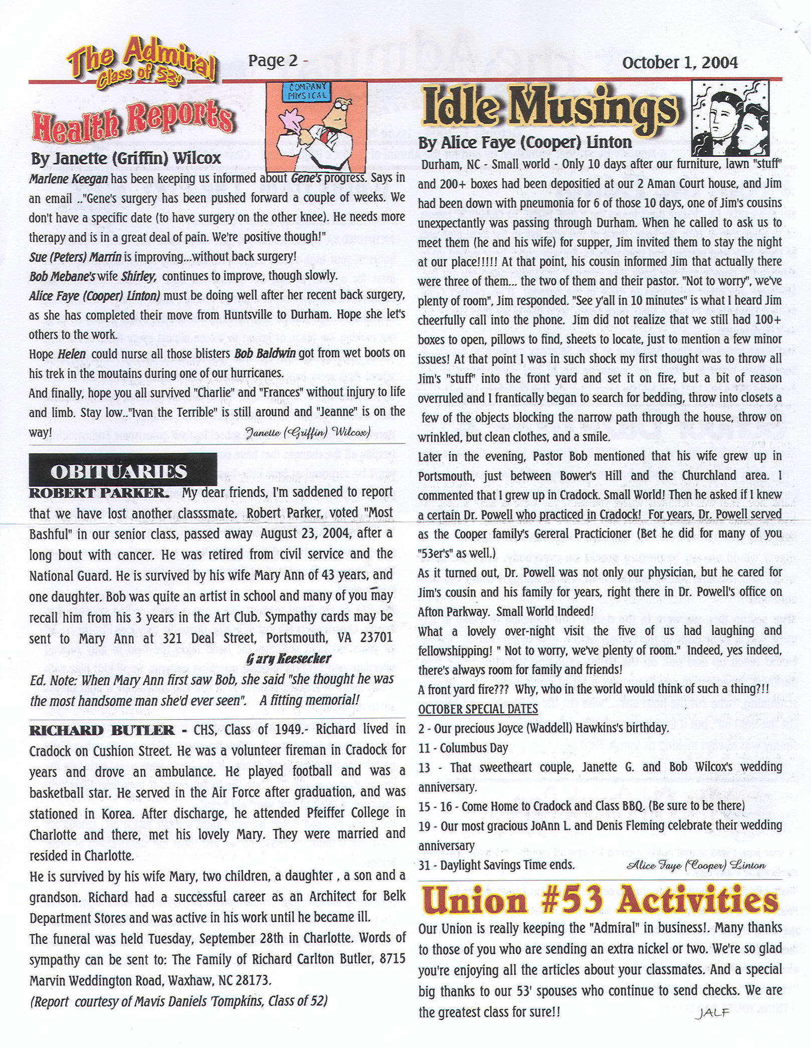The Admiral - October 2004 - pg. 2