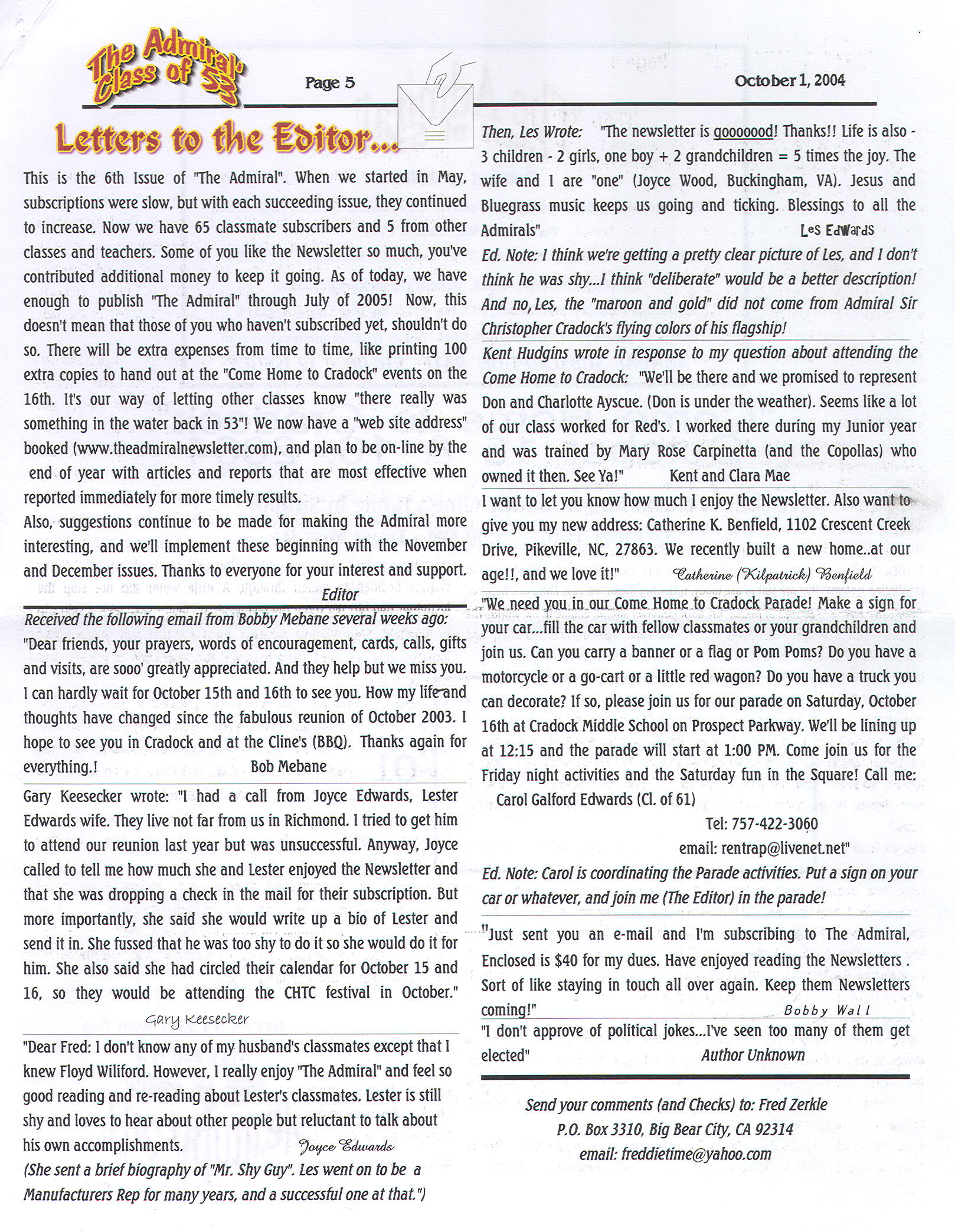 The Admiral - October 2004 - pg. 5