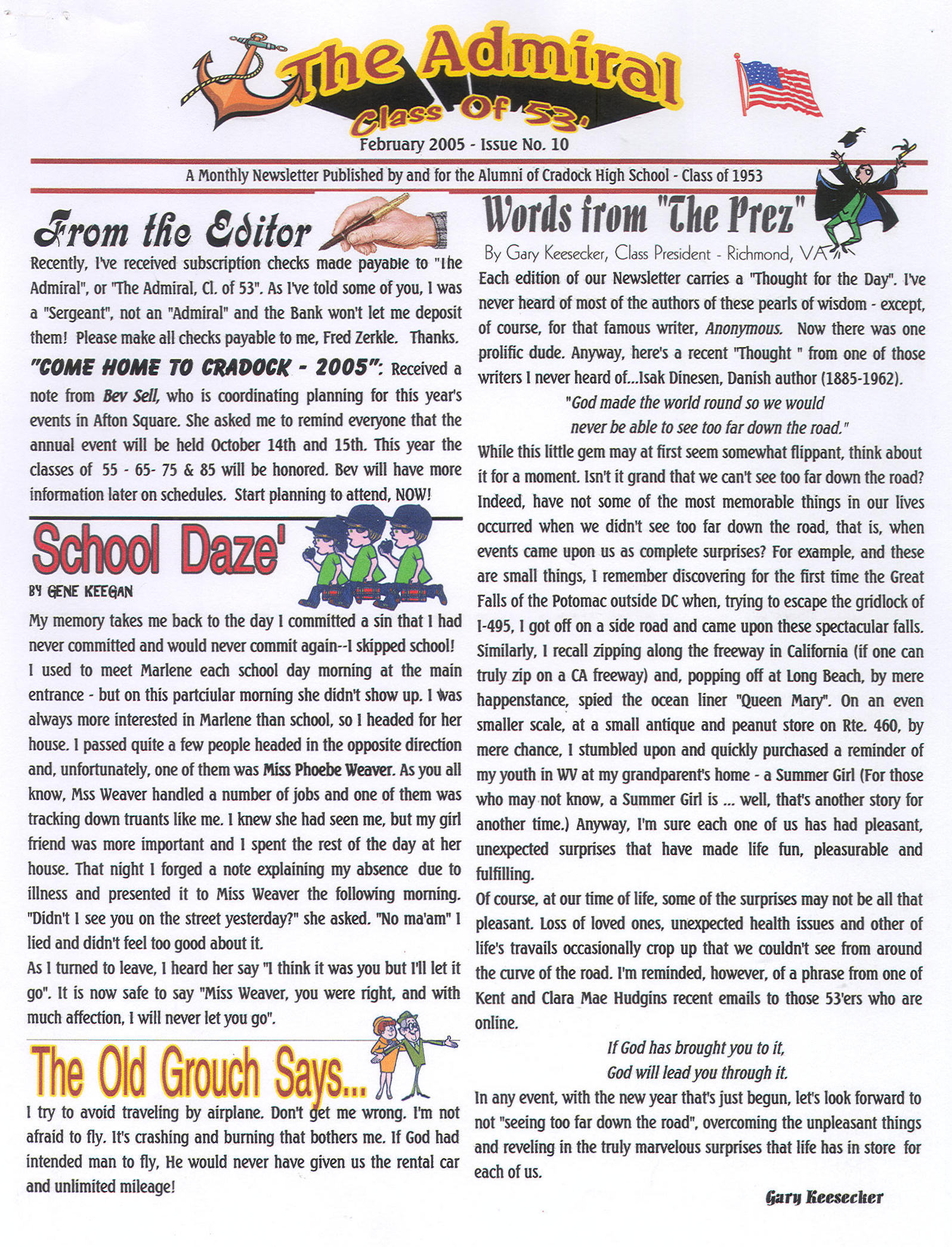 The Admiral - Feb. 2005 - pg. 1