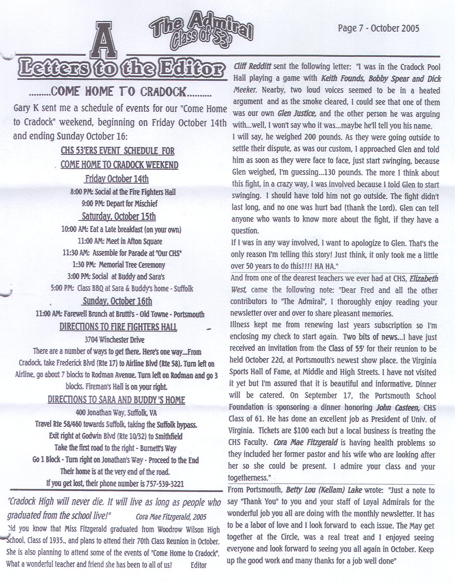 The Admiral - October 2005 - pg. 7