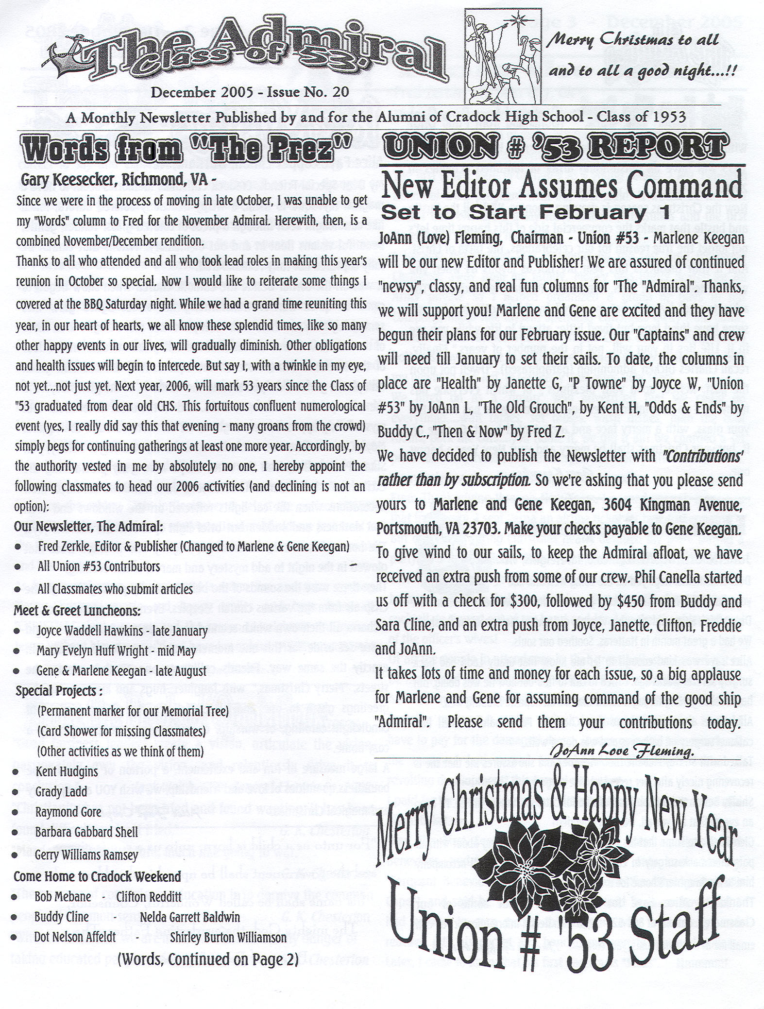 The Admiral - December 2005 - pg. 1